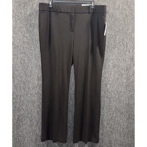 Rafaella Women's Black The Boot High Rise Dress Work Pants Plus Size 20W